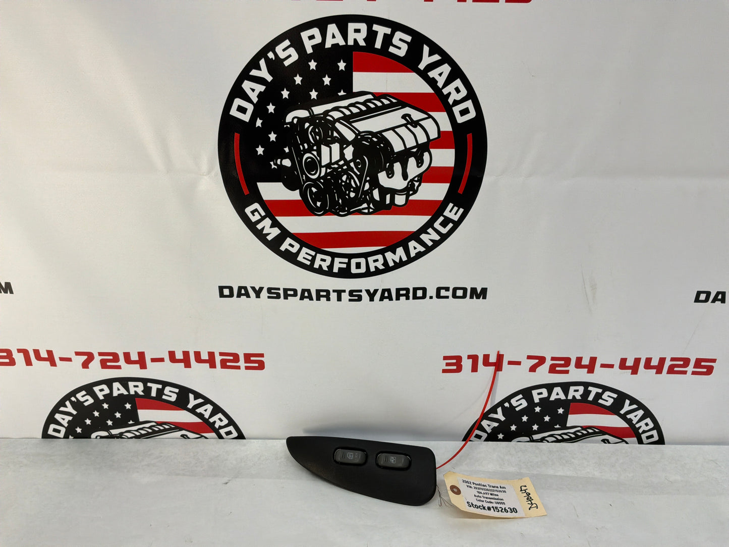 2002 Pontiac Trans Am WS6 RH Passenger Power Window Lock Switch EBONY OEM
