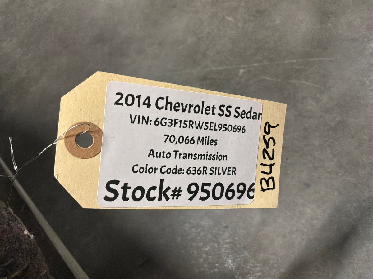 2014 Chevrolet SS Sedan Complete Floor Carpet OEM