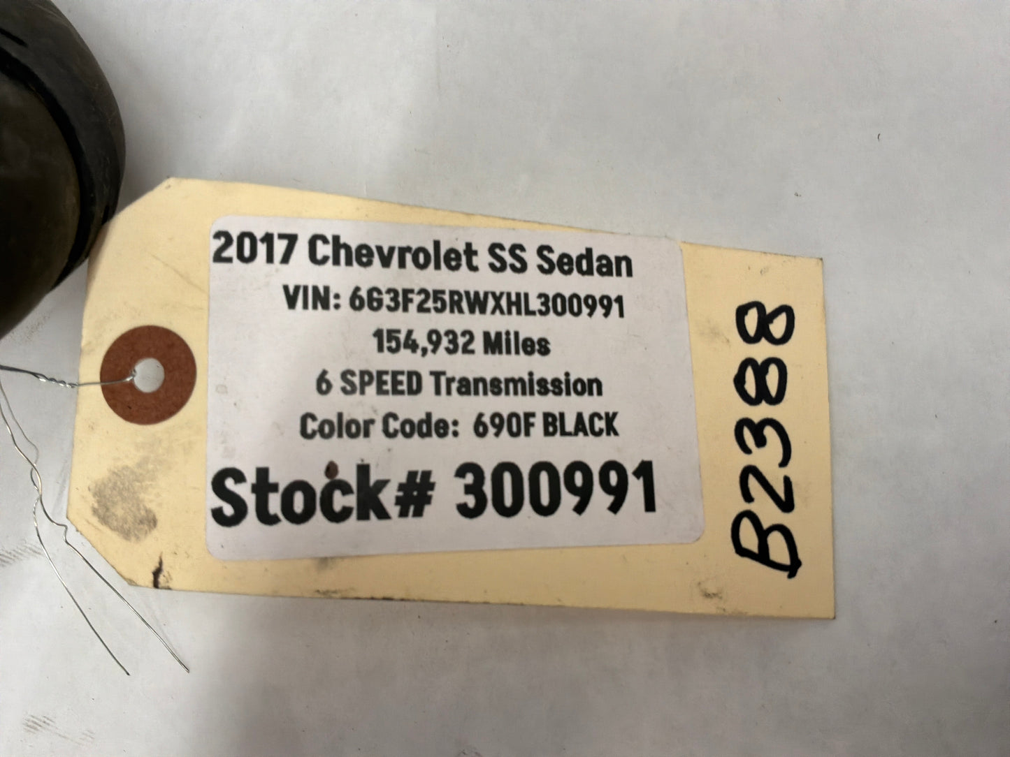 2017 Chevrolet SS Sedan Upper Radiator Heater Hose Line Tube OEM