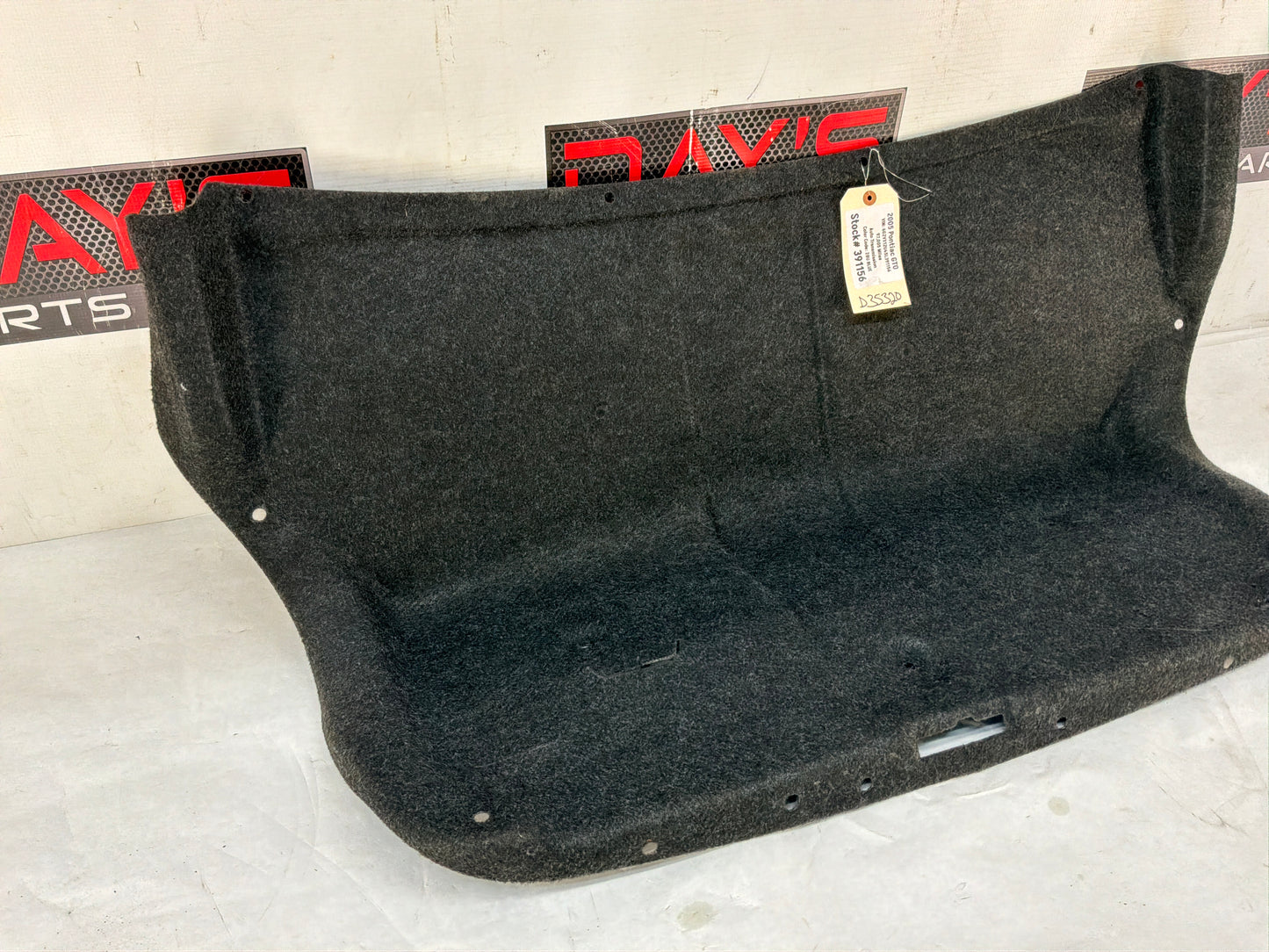 Trunk lid liner - Day's Parts Yard