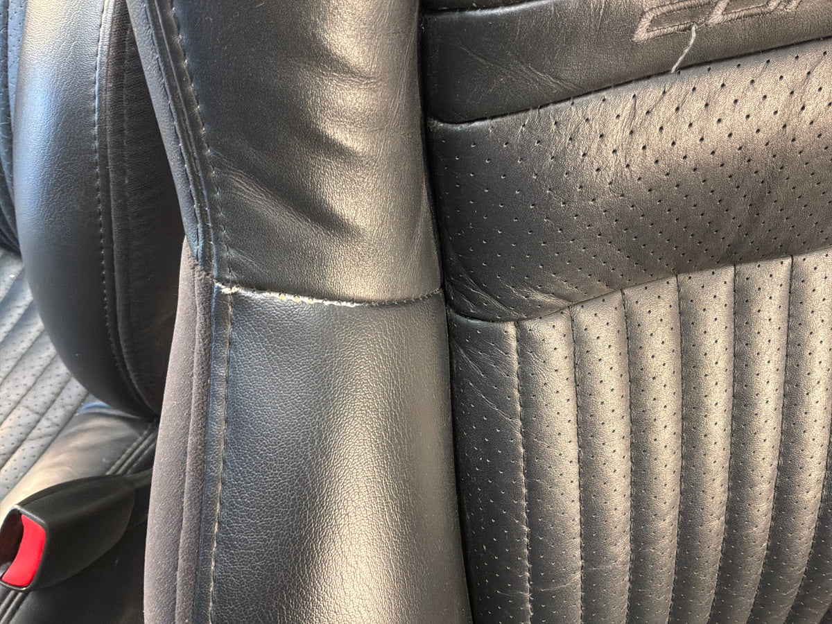 2002 Chevy C5 Corvette Convertible Seats RH & LH Front Black Leather Seats OEM