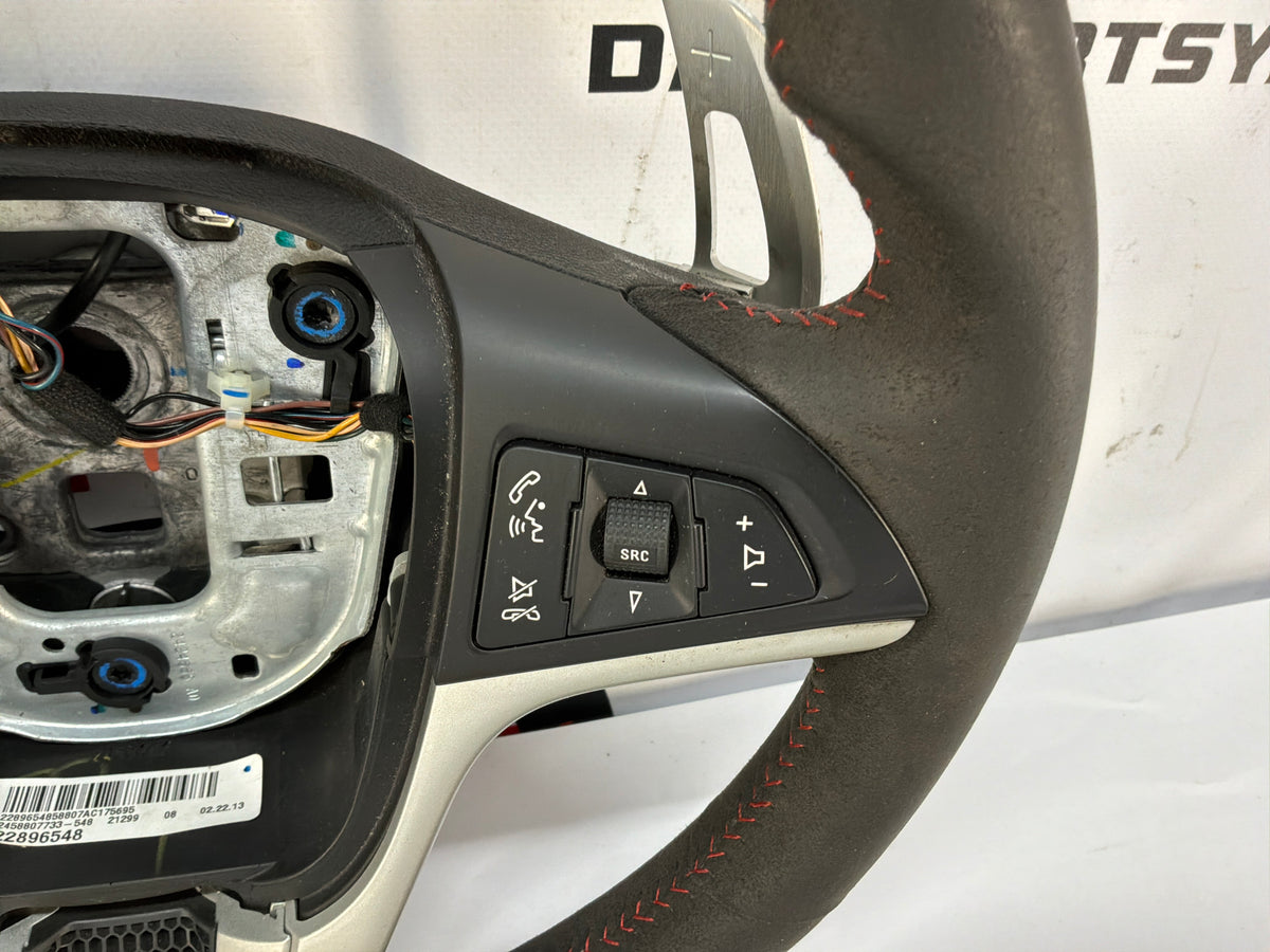 2013 Chevy Camaro ZL1 Steering Wheel w/ Buttons Black Leather OEM