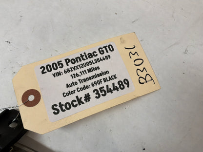 2005 Pontiac GTO Red Instrument Panel Gauge Cluster Speedometer OEM