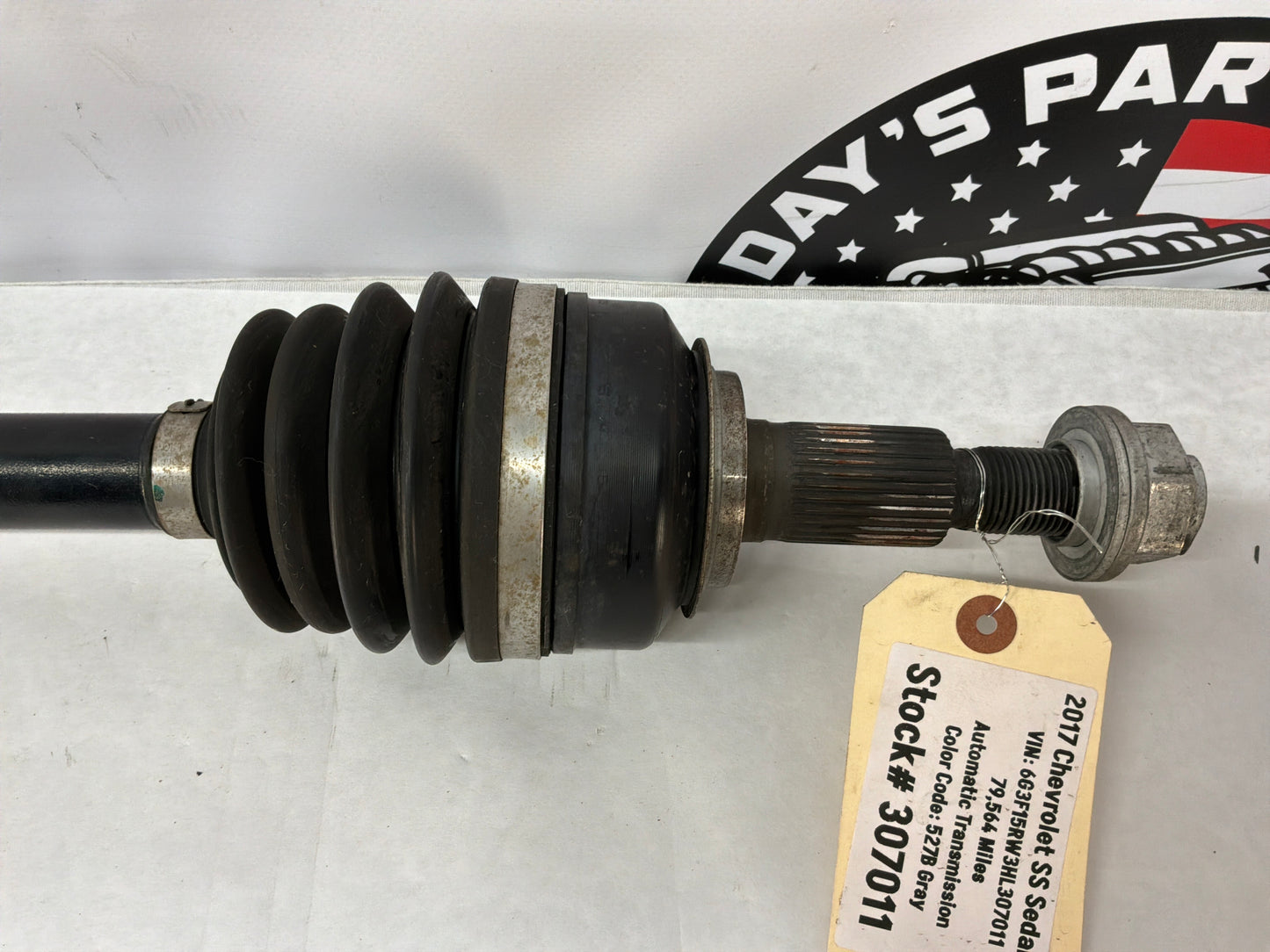 2017 Chevy SS Sedan LH Driver Rear CV Axle Half Shaft OEM
