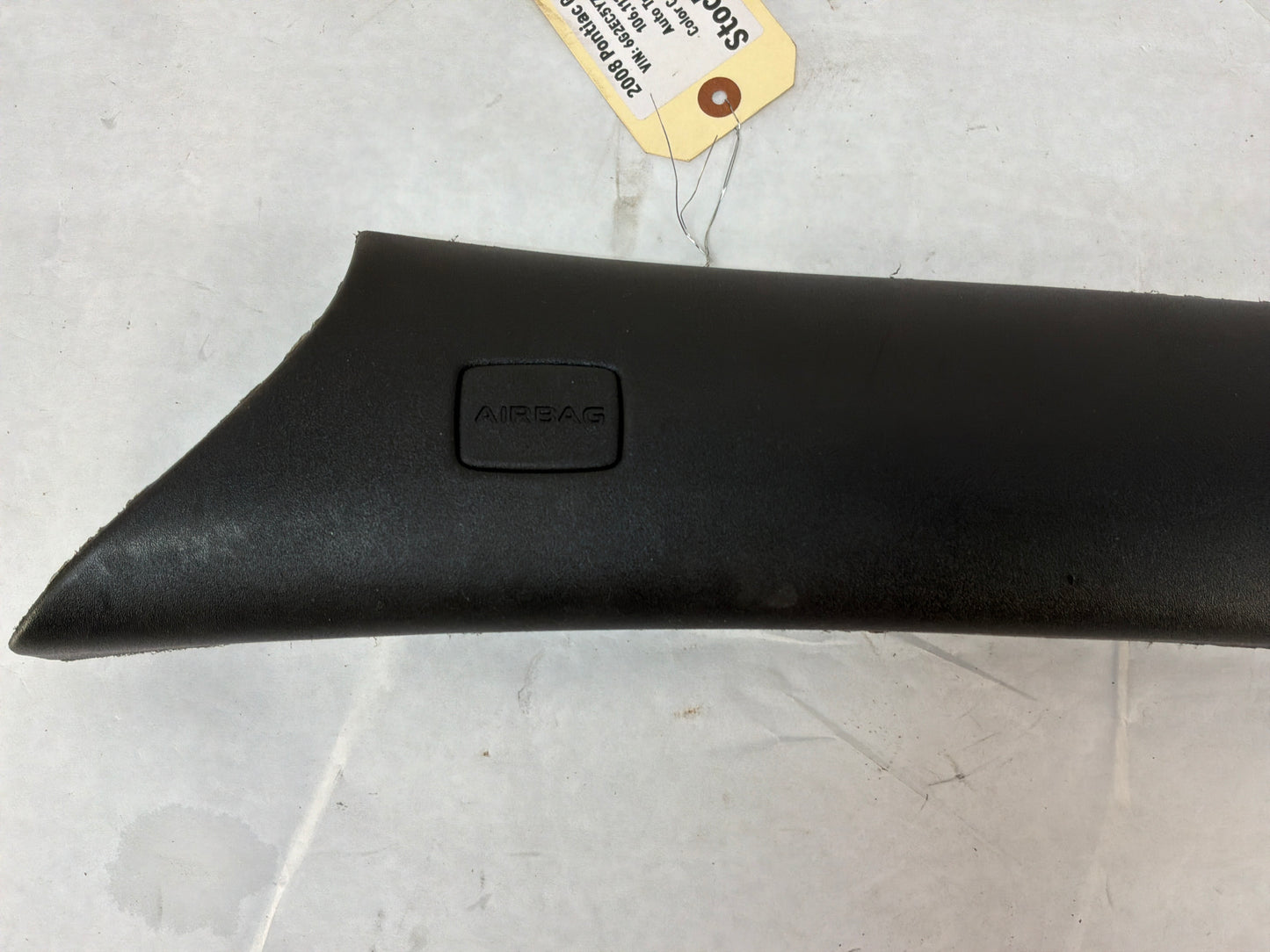 2008 Pontiac G8 GT RH Passenger Interior A Pillar Windshield Trim Panel OEM
