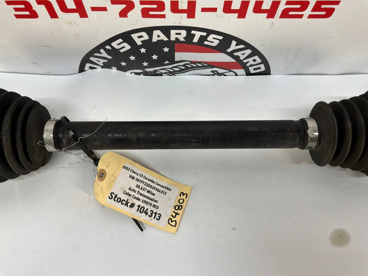 2002 Chevy C5 Corvette Convertible LH Driver Rear CV Axle Half Shaft OEM