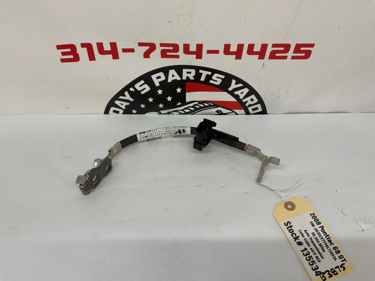 2008 Pontiac G8 GT Battery Terminal Negitive Cable OEM