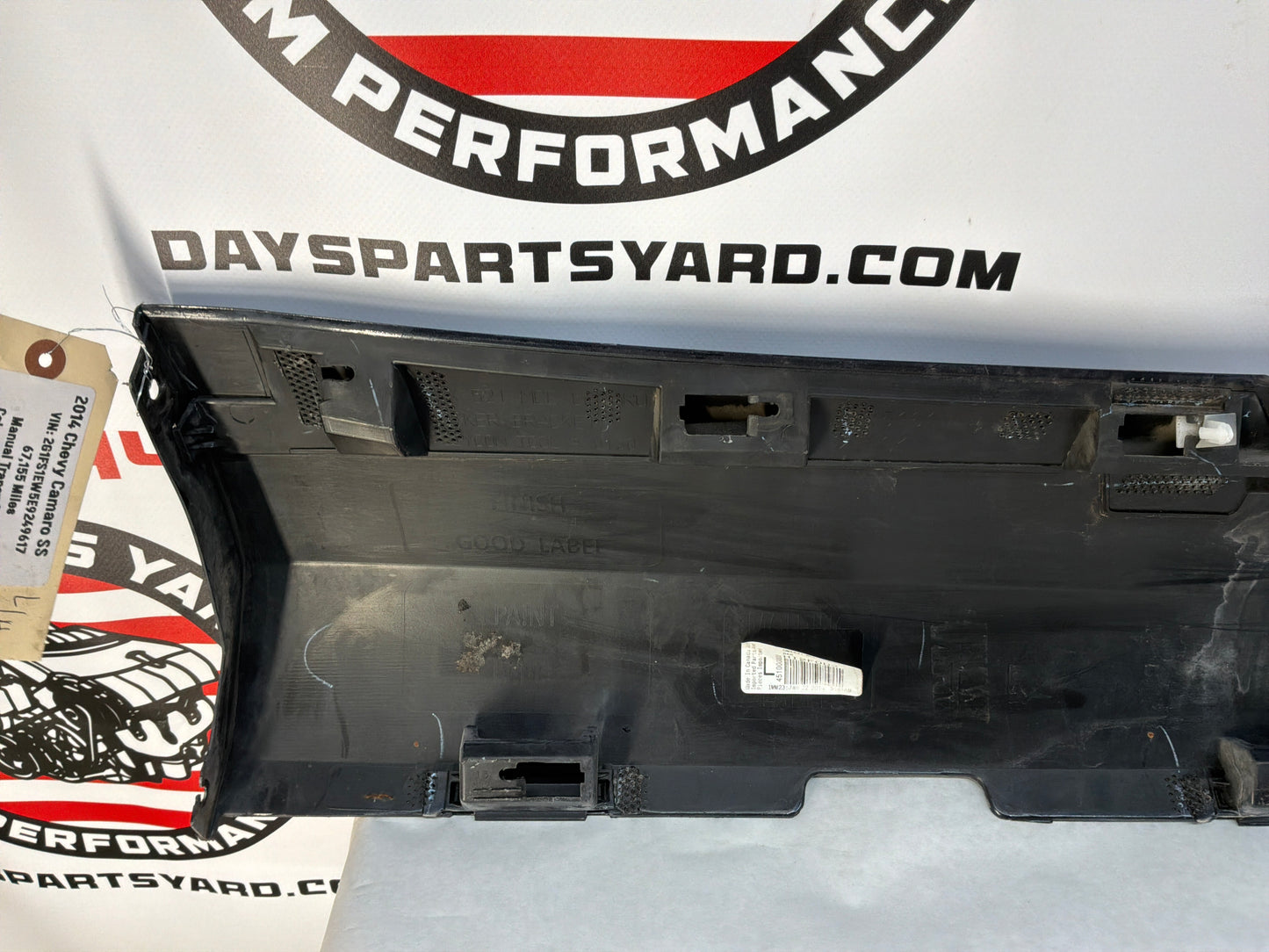 2014 Chevy Camaro SS LH Driver Rocker Molding Side Skirt Panel OEM