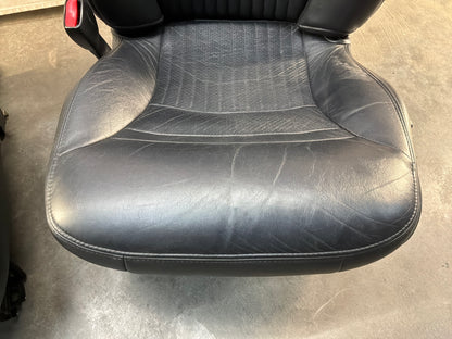 2002 Chevy C5 Corvette Convertible Seats RH & LH Front Black Leather Seats OEM