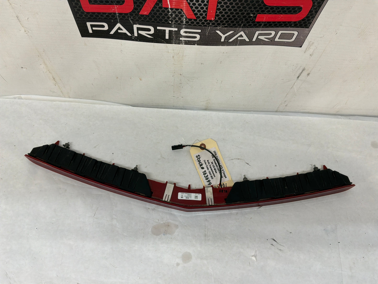 2016 Cadillac ATS-V Coupe Trunk Deck Lid 3rd Third High Mount Brake Tail Light Lamp OEM