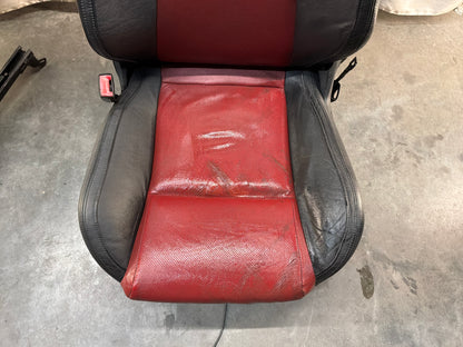 2008 Pontiac G8 GT Seats Fronts and Rear Red and Black Leather OEM