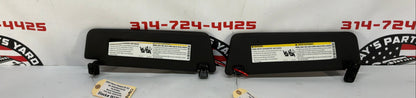2015 Chevy Camaro SS 1LE RH & LH Sunvisors Sun Visors Shades w/ Clips Black OEM