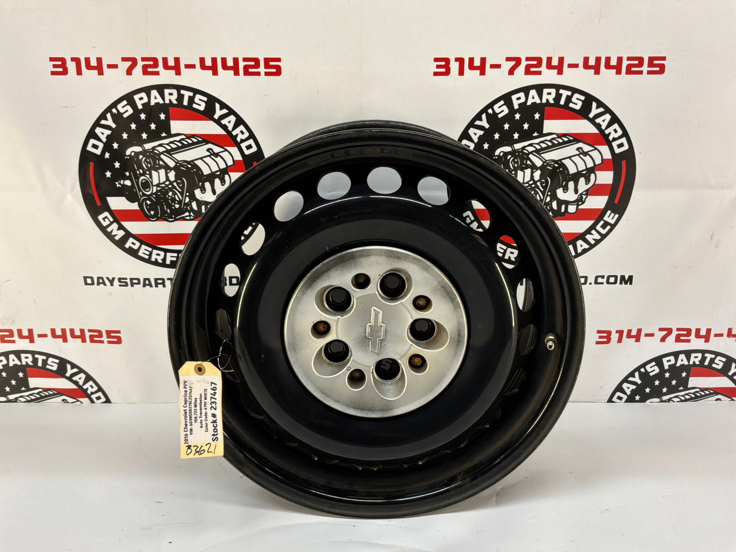 2016 Chevy Caprice PPV Factory OEM Steel Wheel 18X8 w/ Center Cap