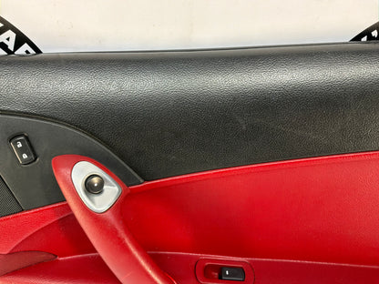 2007 Chevy C6 Corvette Convertible RH Passenger Interior Door Panel Red OEM