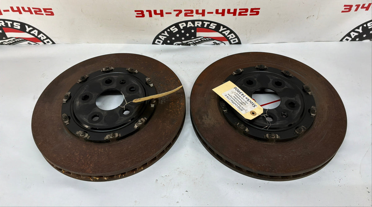 2012 Cadillac CTS-V RH & LH Front 6 Piston Brake Rotors OEM