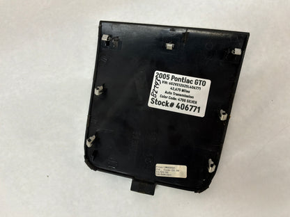 2005 Pontiac GTO Center Dash Upper Radio Bezel Top Trim Plate OEM
