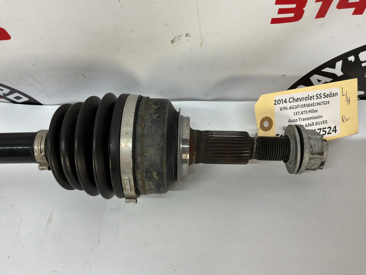 2014 Chevy SS Sedan LH Driver Rear CV Axle Half Shaft OEM
