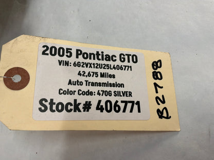 2005 Pontiac GTO Windshield Washer Pump Reservoir Tank Bottle OEM