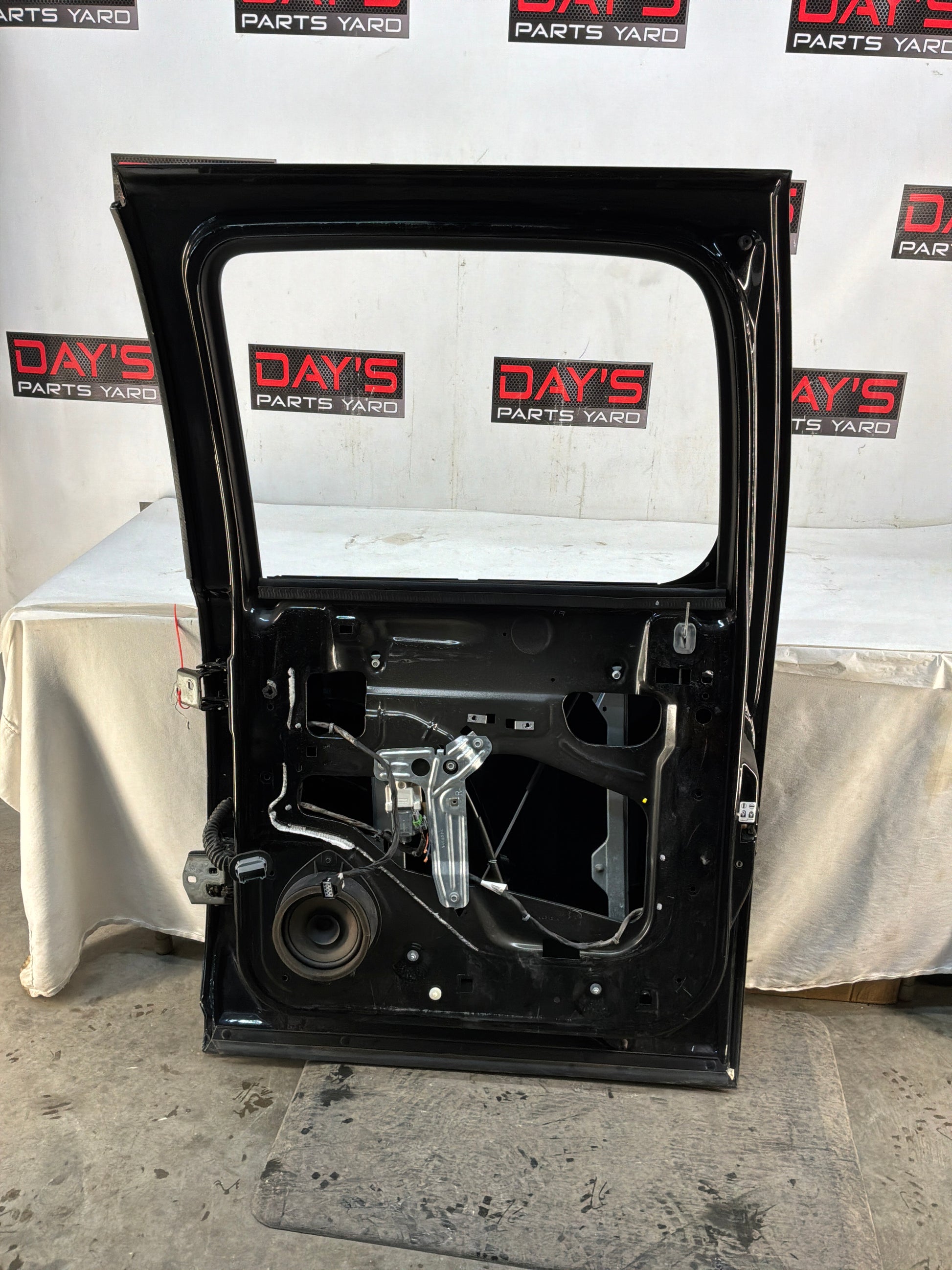2013 GMC Sierra C1500 SLE RH Passenger Rear Exterior Door Black OEM - Day's Parts Yard