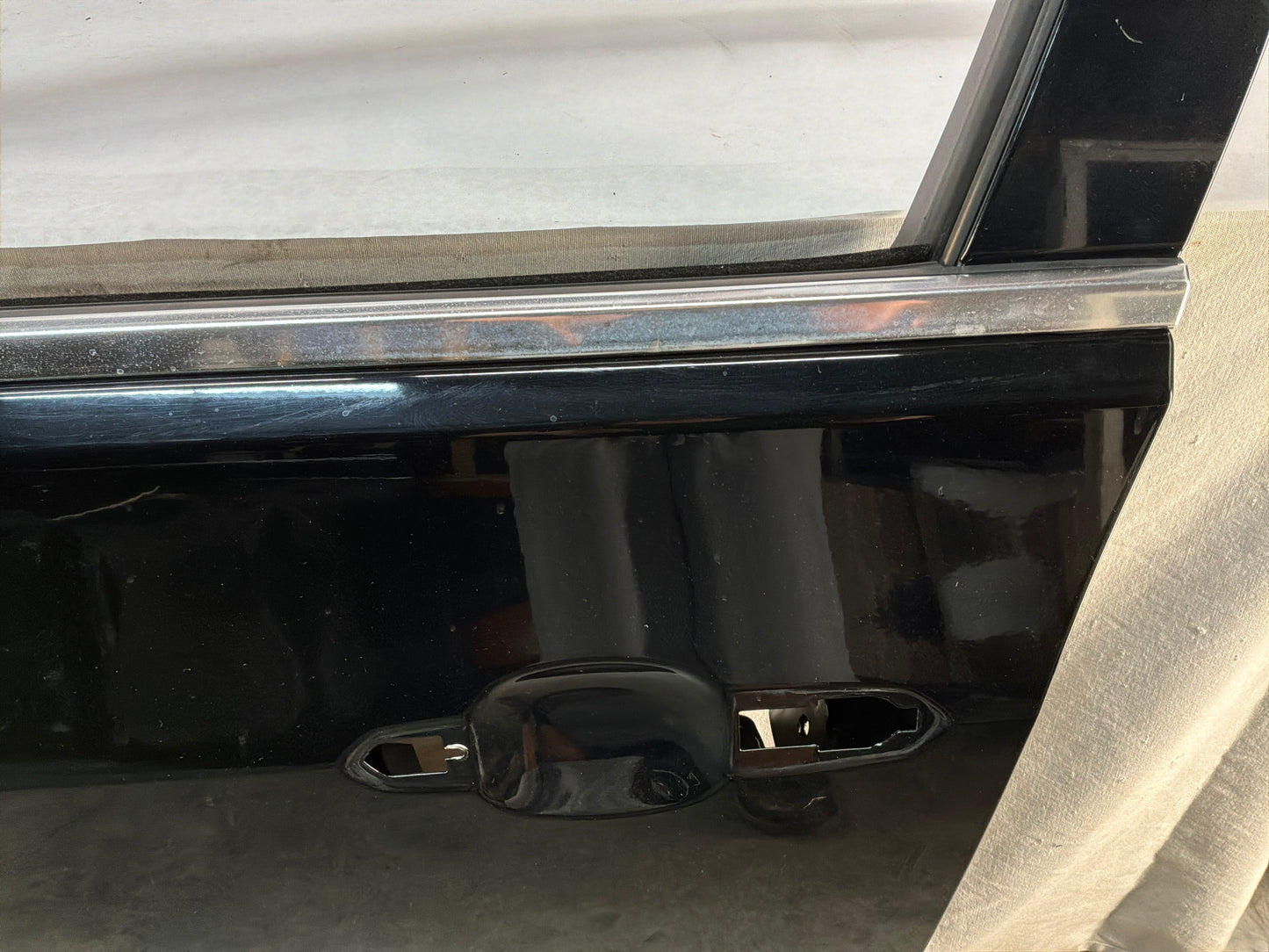 2016 Cadillac CTS-V LH Driver Front Exterior Door Black OEM