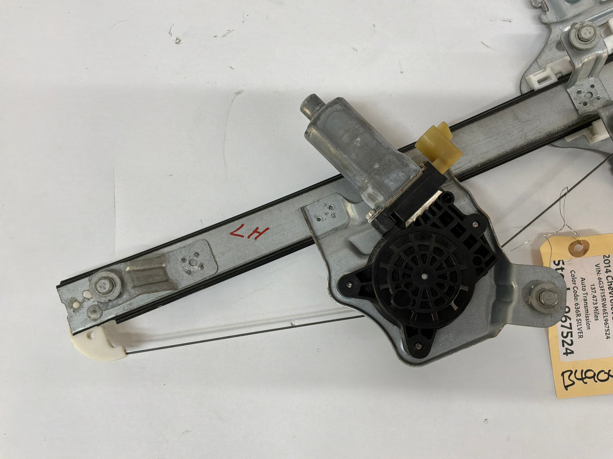 2014 Chevy SS Sedan LH Driver Rear Window Regulator Motor OEM