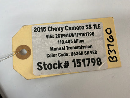 2015 Chevy Camaro SS 1LE Fuel Gas Tank Filler Door Cover Silver OEM