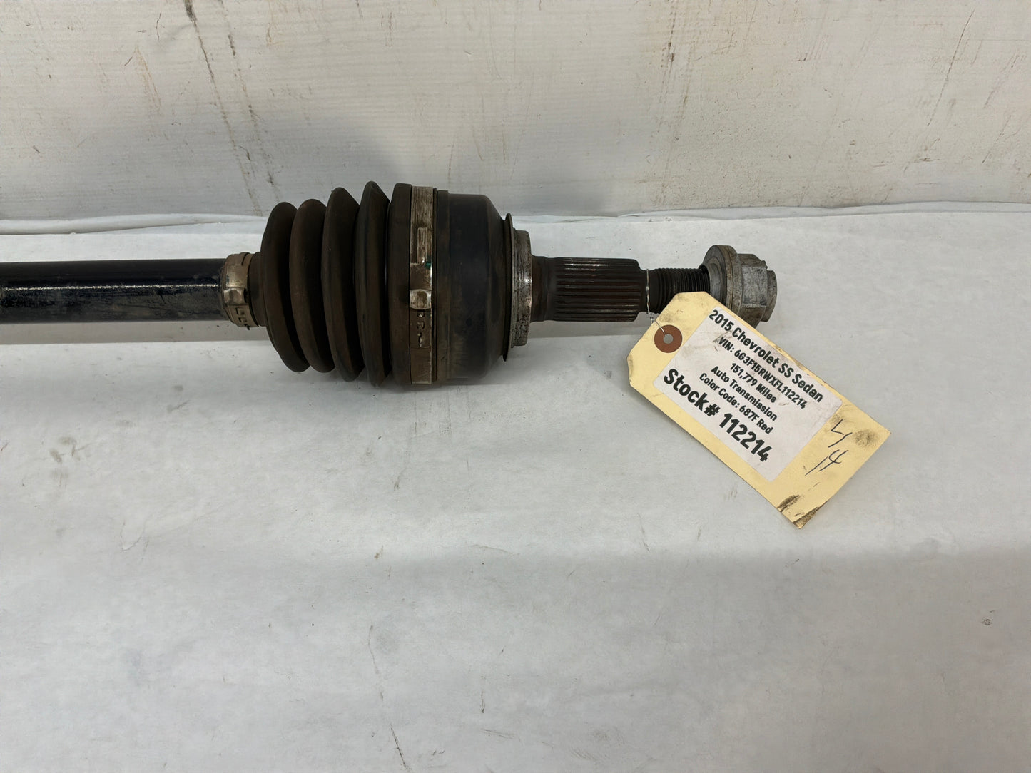 2015 Chevy SS Sedan LH Driver Rear CV Axle Half Shaft OEM