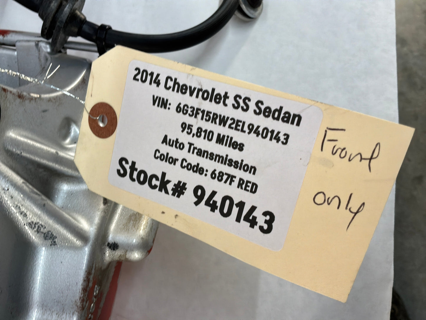 2014 Chevy SS Sedan Fronts Brembo Brake Calipers OEM