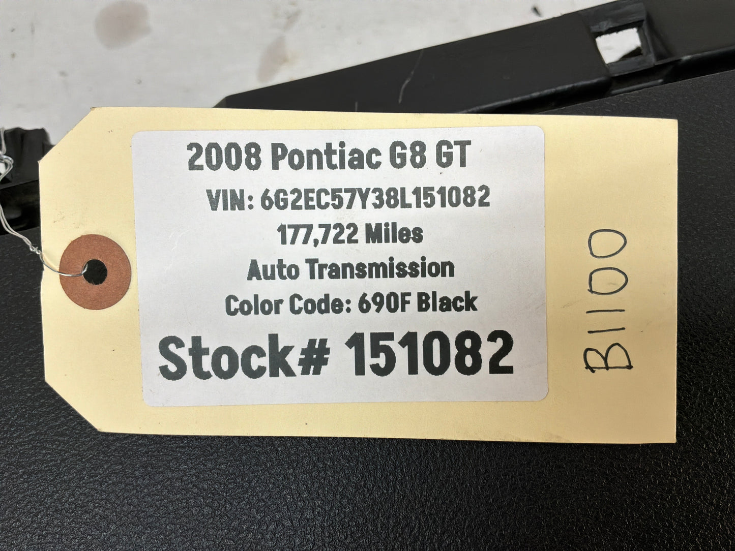 2008 Pontiac G8 GT Glove Box Dash Compartment OEM