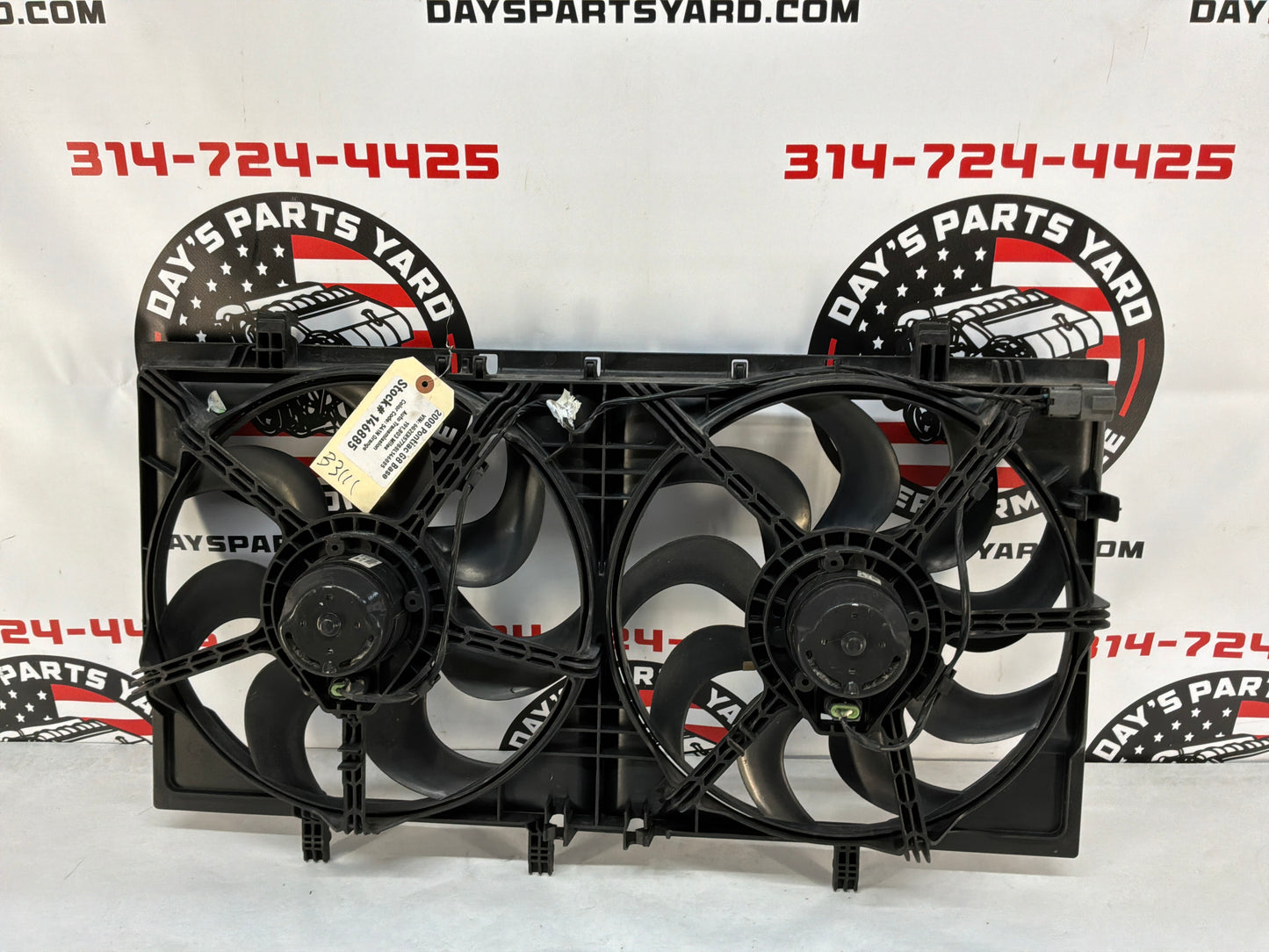 2008 Pontiac G8 Base Radiator Electric Coolant Cooling Fans Assembly OEM