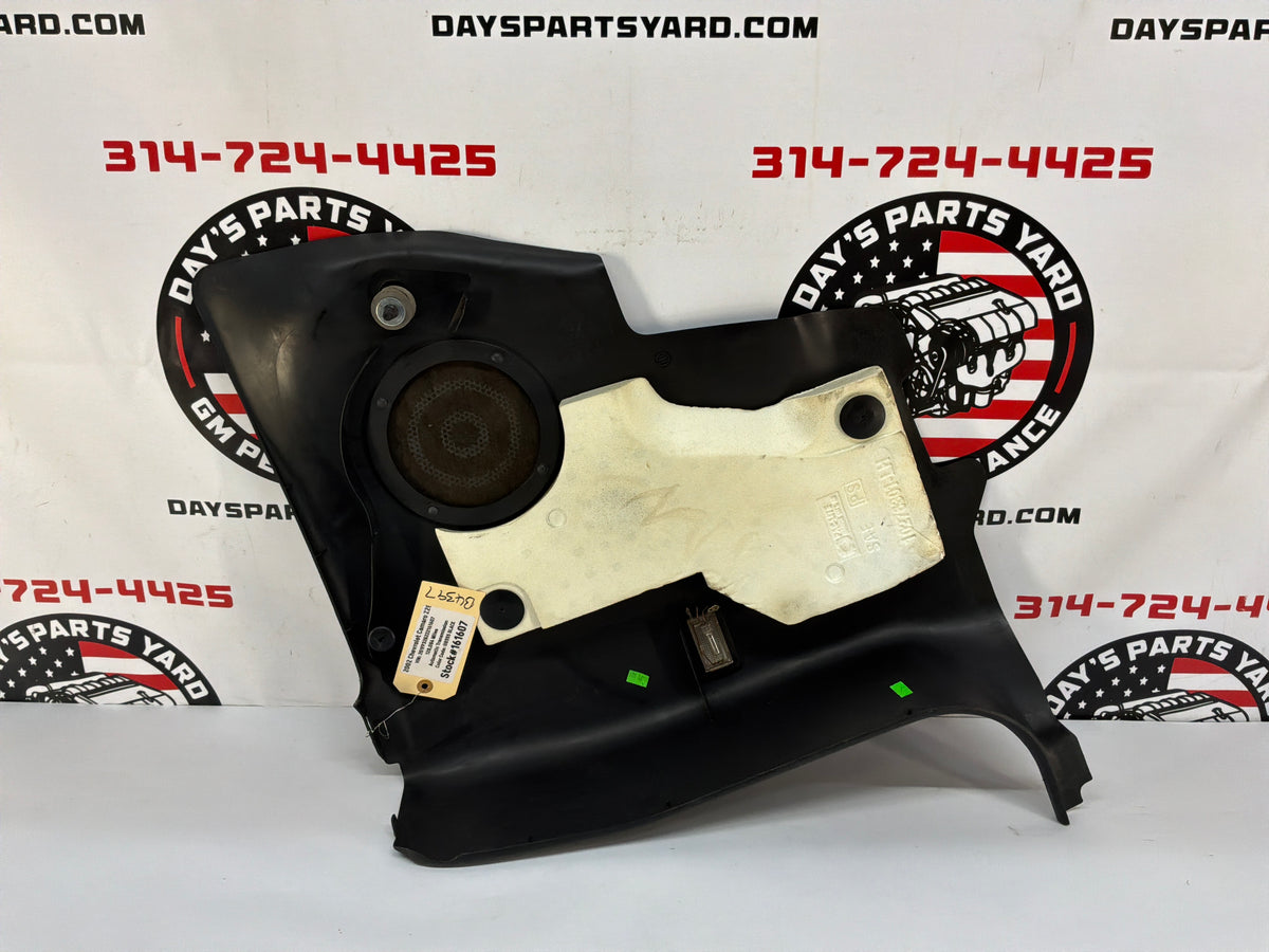 2002 Chevy Camaro Z28 LH Driver Rear Interior Quarter Trim Panel Ebony Black OEM