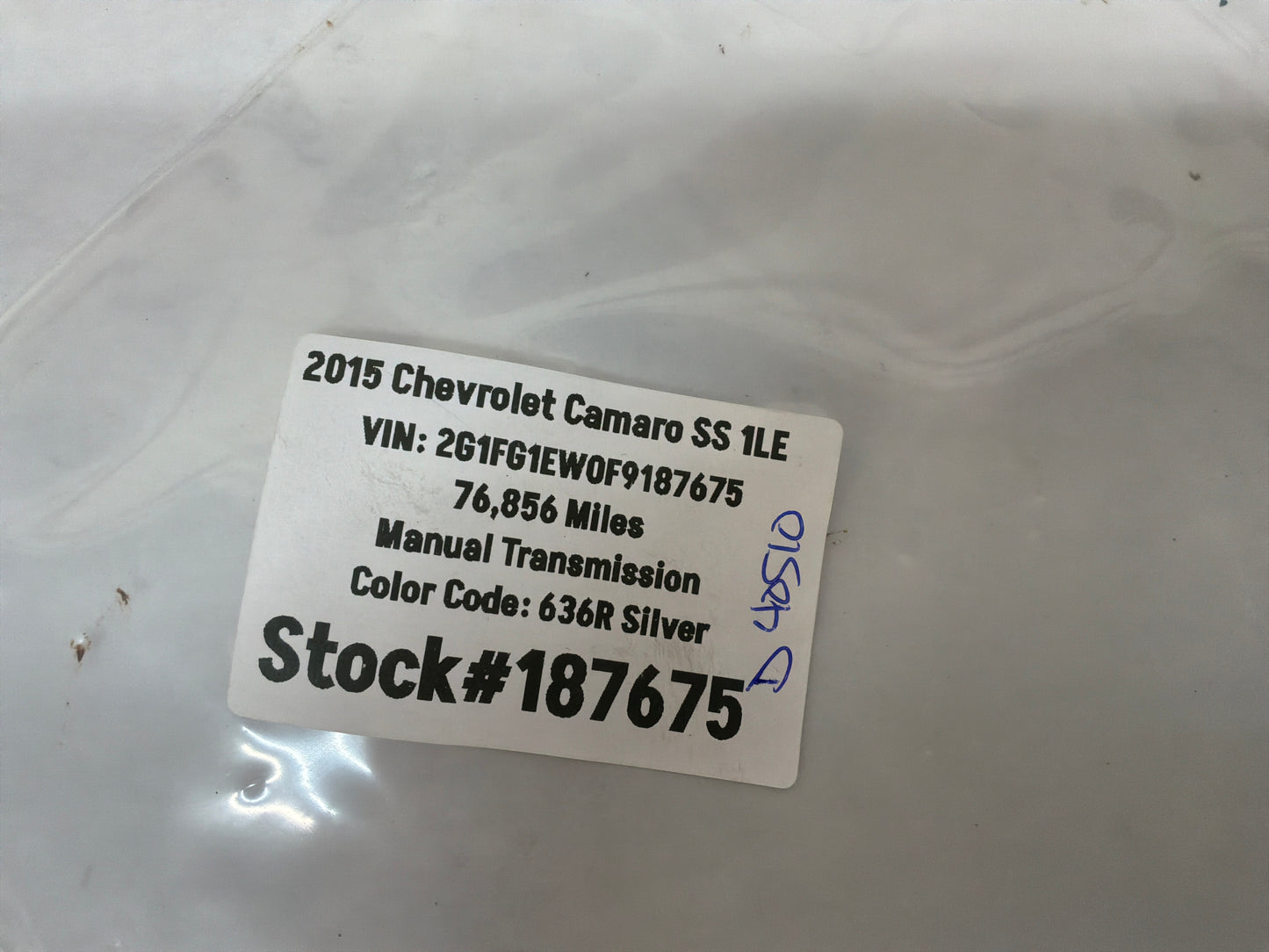 2015 Chevrolet Camaro SS 1LE Fuel Gas Tank Filler Door Cover Black OEM