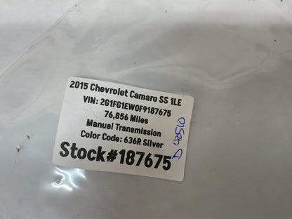 2015 Chevrolet Camaro SS 1LE Fuel Gas Tank Filler Door Cover Black OEM