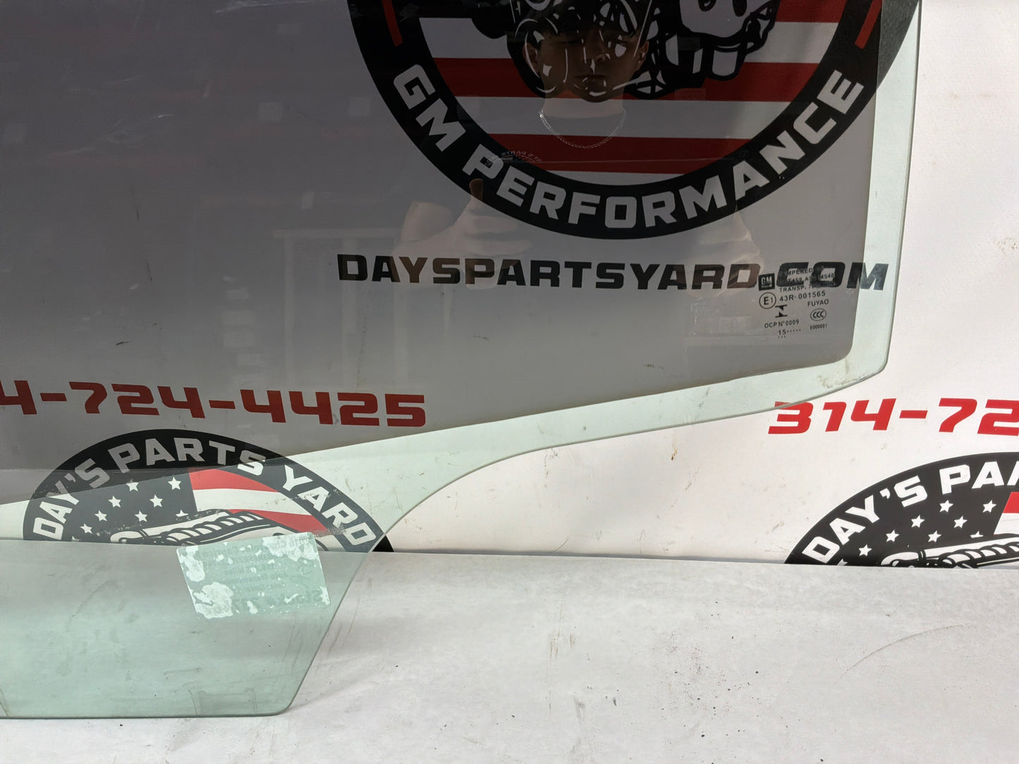 2016 Chevy Caprice PPV LH Driver Rear Door Window Glass OEM
