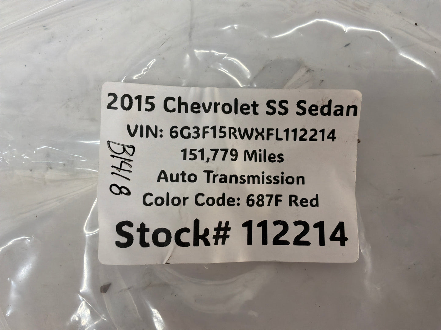 2015 Chevy SS Sedan Positive Battery Terminal Post Electric Fuse OEM