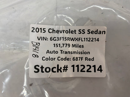 2015 Chevy SS Sedan Positive Battery Terminal Post Electric Fuse OEM