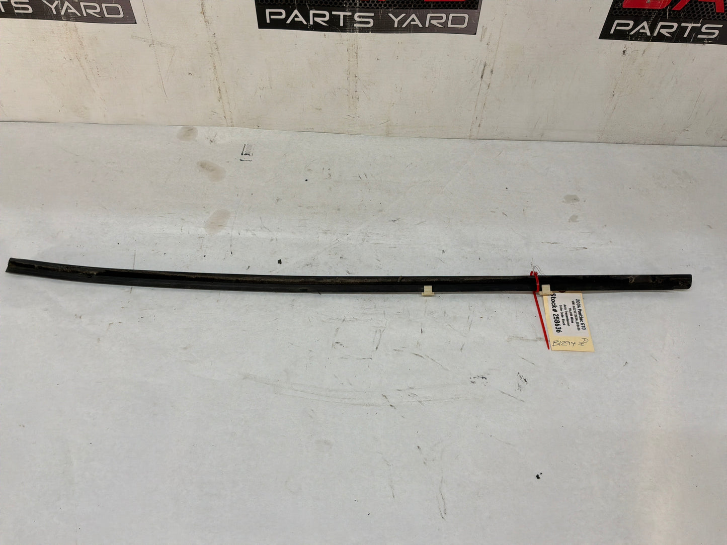 2004 Pontiac GTO RH Passenger Door Window Belt Molding Weather Strip Trim OEM