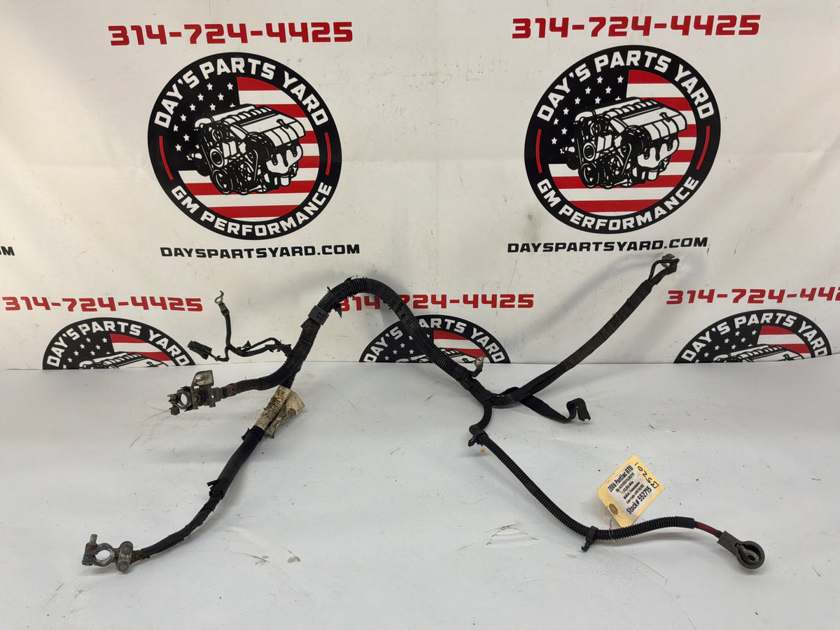 2006 Pontiac GTO Starter Alternator Positive Negative Battery Cable Wire Wiring Harness OEM