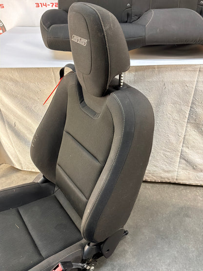 2015 Chevy Camaro SS 1LE Seats Fronts and Rear Black Cloth OEM