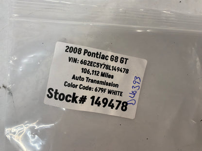 2008 Pontiac G8 GT Battery Positive Jump Starter Post Terminal Cover OEM