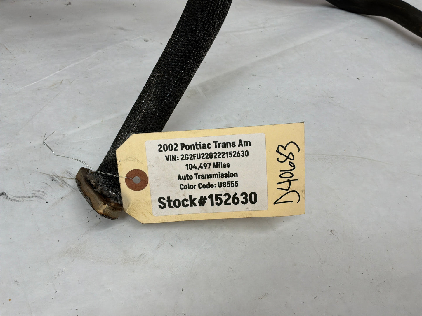 2002 Pontiac Firebird Trans Am WS6 Air Pump Lines Hoses Tubes Assembly OEM