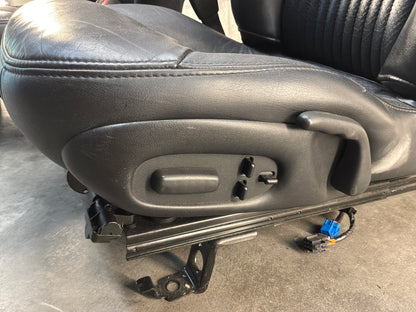 2002 Chevy C5 Corvette Convertible Seats RH & LH Front Black Leather Seats OEM