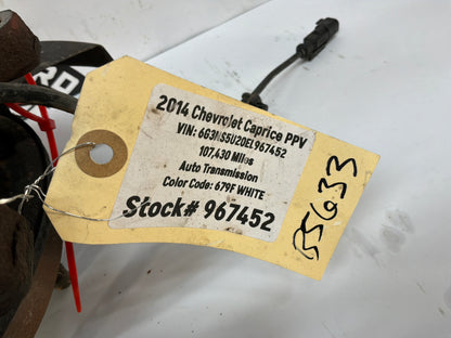 2014 Chevy Caprice PPV RH Passenger Rear Suspension Spindle Hub Knuckle Assembly OEM