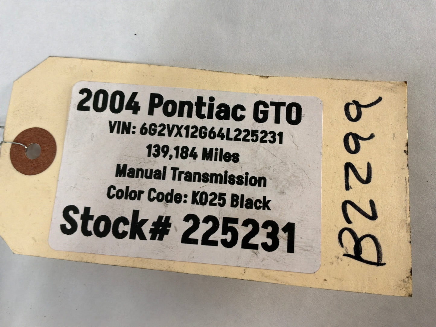 2004 Pontiac GTO Engine Motor Manual Transmission Wire Wiring Harness OEM