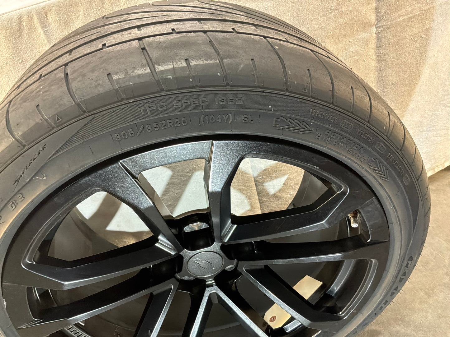 2014 Chevy Camaro ZL1 Factory OEM Wheels Rims and Goodyear Eagle F1 Tires 20X10 20X11