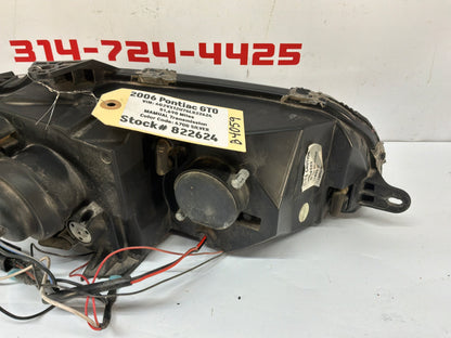 2006 Pontiac GTO LH Driver Headlight Head Light Lamp Aftermarket