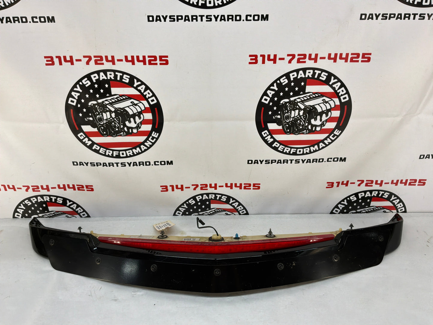 2016 Cadillac CTS-V Rear Trunk Spoiler w/ Brake Light Black OEM