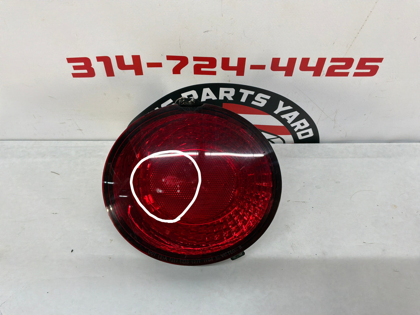 2007 C6 Corvette Convertible RH Passenger Rear Inner Outer Taillight Tail Light OEM