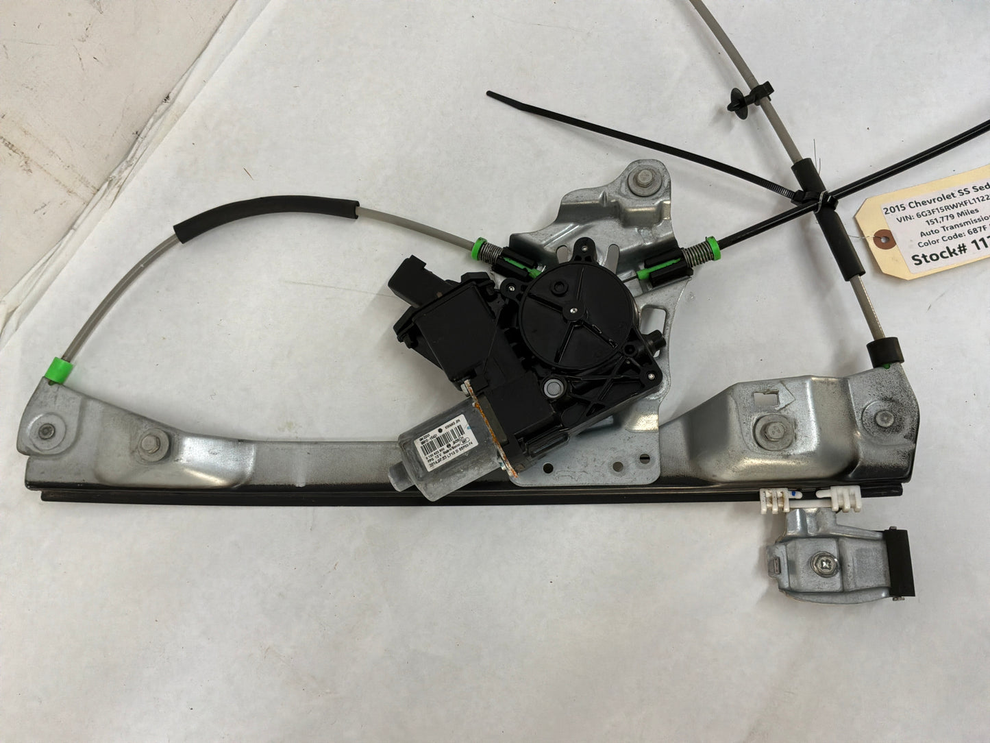 2015 Chevy SS Sedan LH Driver Front Window Regulator w/ Motor OEM