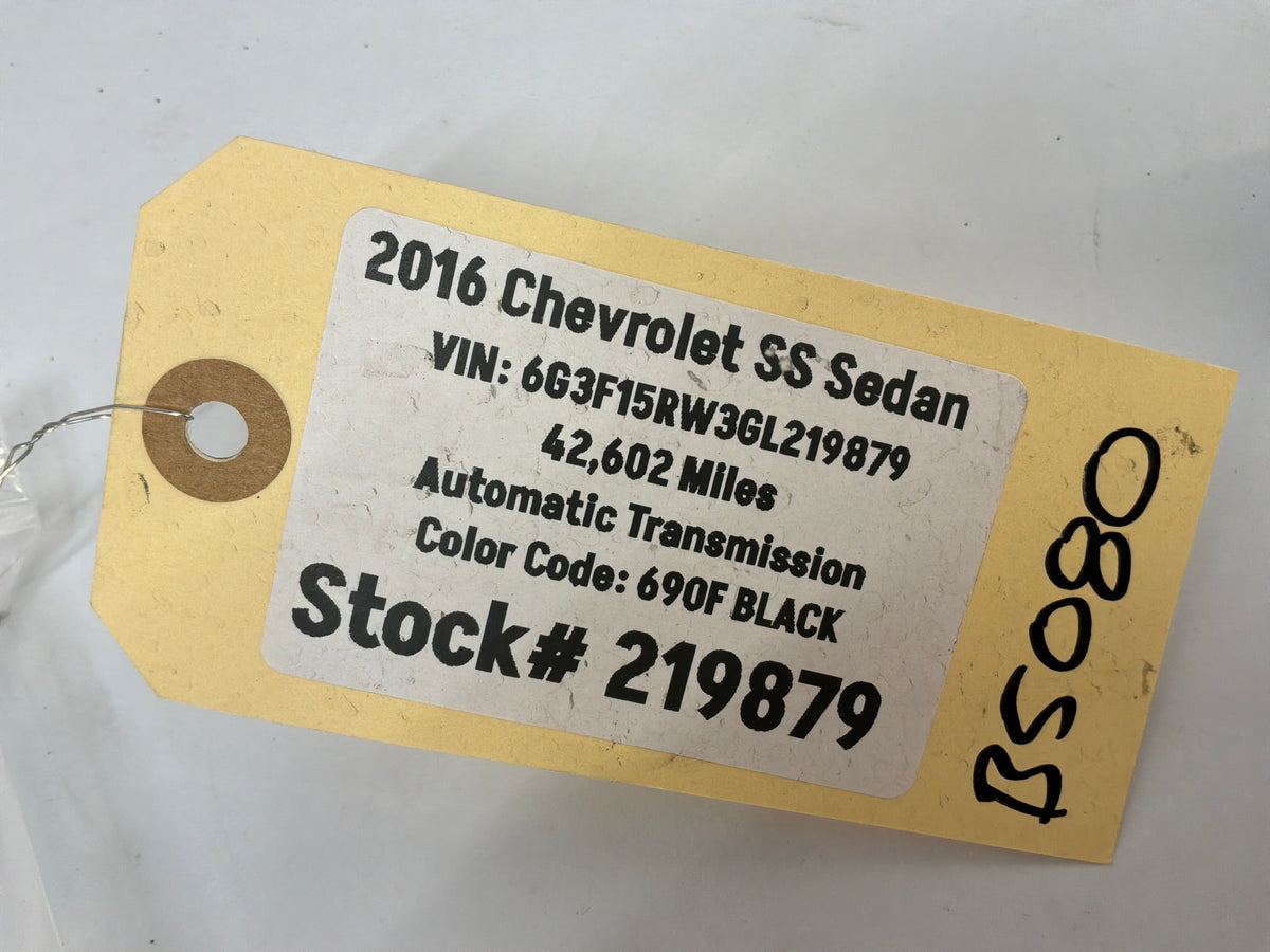 2016 Chevy SS Sedan Hood Release Handle OEM